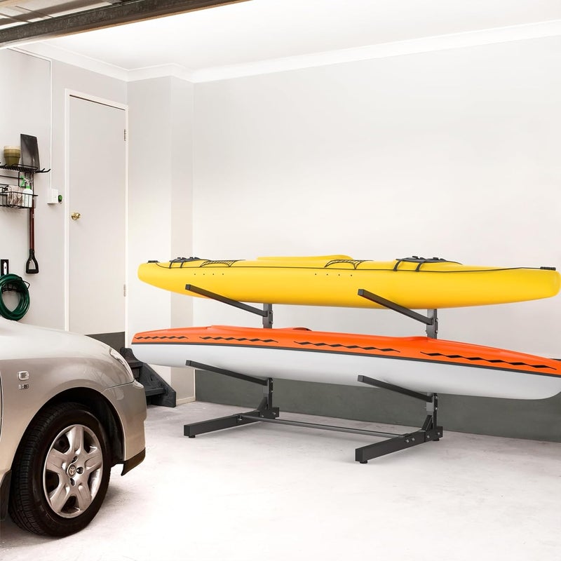 WALMANN Garage Kayak Rack, Heavy-Duty Metal Kayak Storage Rack Adjustable Freestanding Kayak Stand - Image 2